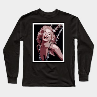 Marilyn Monroe Smiling Long Sleeve T-Shirt